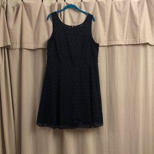 Navy knee length dress